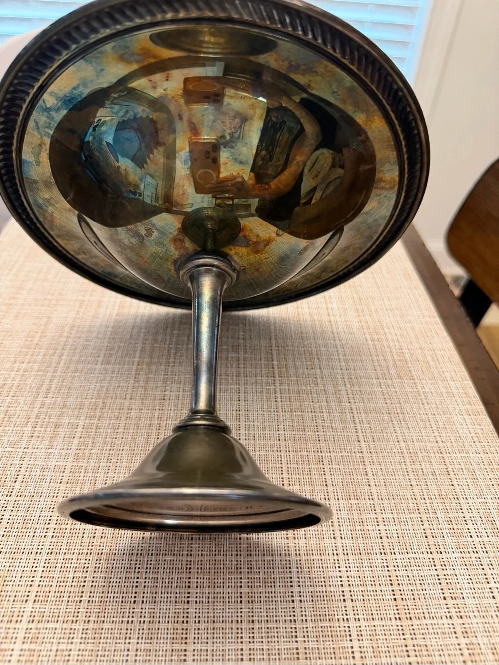 Silver-Tone Metal Pedestal Compote/Candy Dish